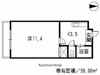 第2大徳ビル(1K/2階)の間取り写真