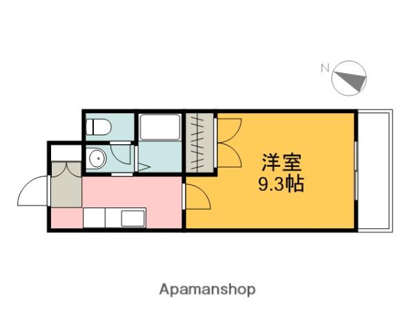 メゾン高取(1K/1階)の間取り写真