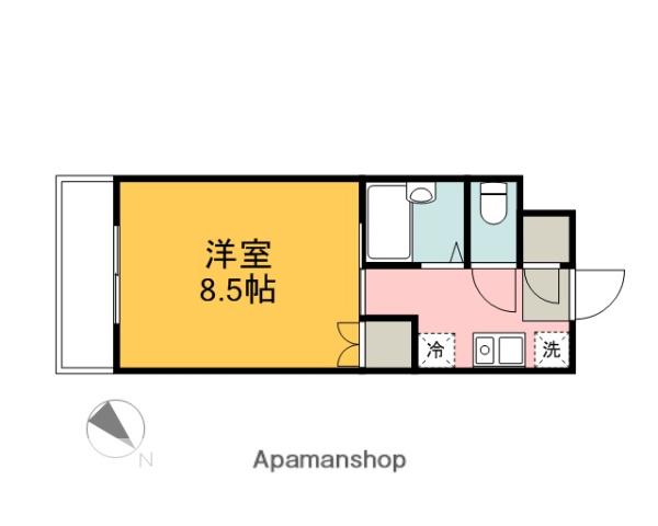 大徳ビル(1K/2階)の間取り写真