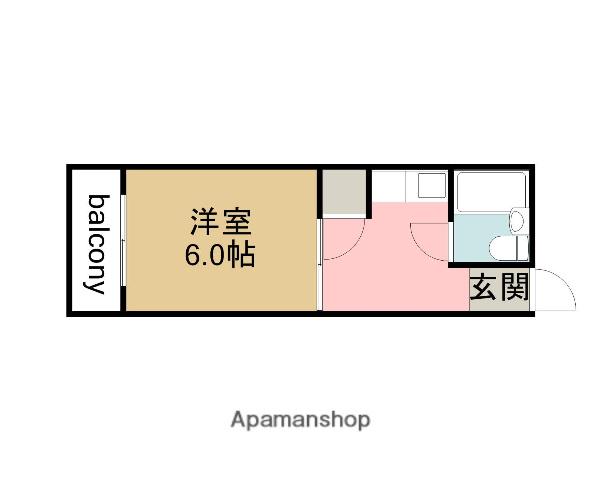 サニーレジデンス(1K/2階)の間取り写真