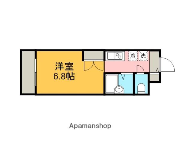 ブランシェ65(1K/1階)の間取り写真