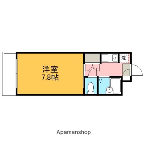 松原マンションD棟(1K/3階)の間取り写真