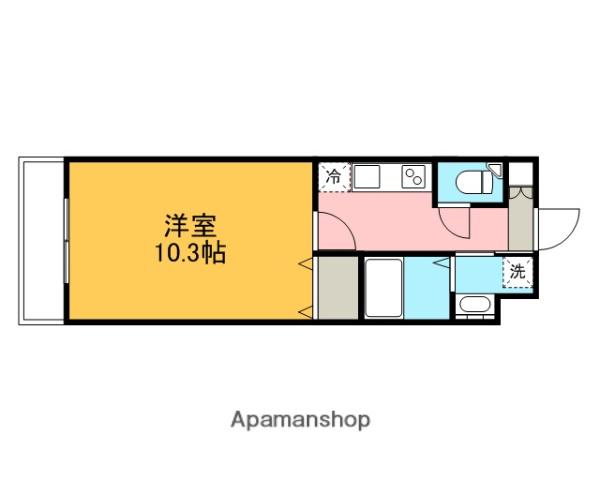 エルドラード中央5番館(1DK/3階)の間取り写真