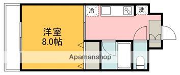 山陽本線 西条駅(広島) 徒歩56分 7階建 築29年(1DK/2階)の間取り写真