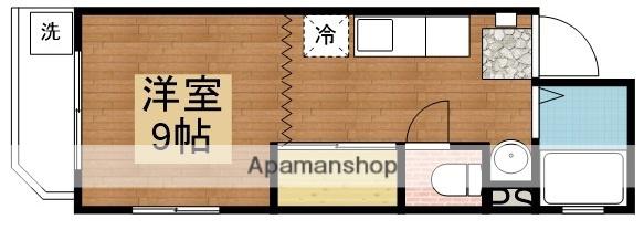 ヘイワテラス(1K/2階)の間取り写真