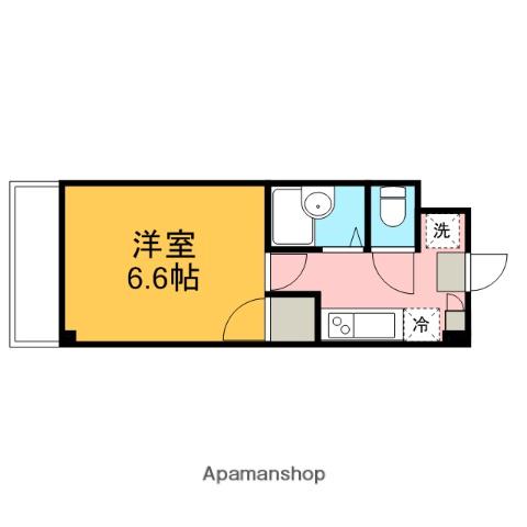 エルドラード中央Ⅰ(1K/2階)の間取り写真