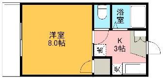 グリーンコーポE(1K/2階)の間取り写真