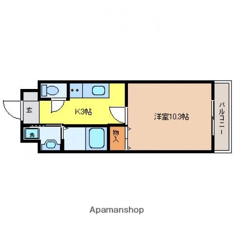 セレーネ(1K/1階)の間取り写真