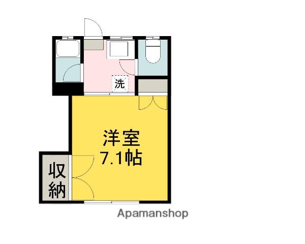 ヴィレッタ東広島参番館(1K/1階)の間取り写真