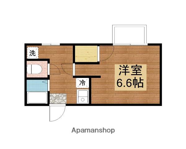 ヴィレッタ東広島壱番館(1K/2階)の間取り写真