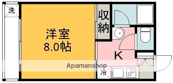 アビリオ西条中央(1K/1階)の間取り写真