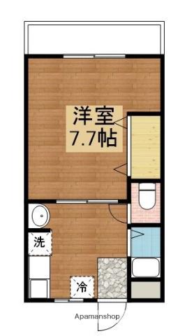サンフェニックス東広島マンションB(1K/1階)の間取り写真