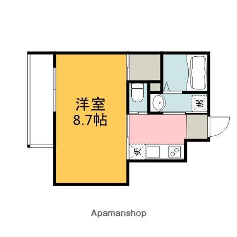 トルーカ(1K/1階)の間取り写真