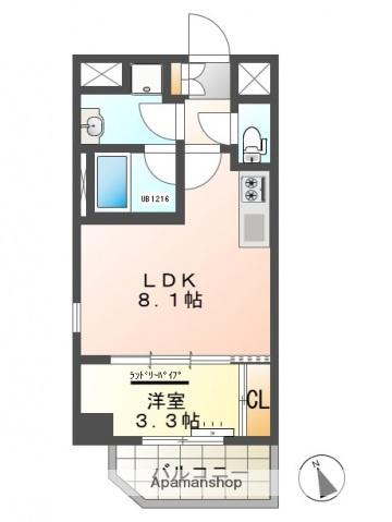アイ・レジデンシーズ西条(1LDK/5階)の間取り写真