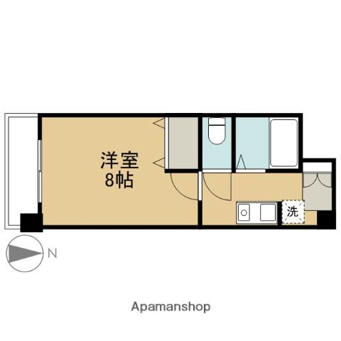 メゾンドプレセア(1K/4階)の間取り写真