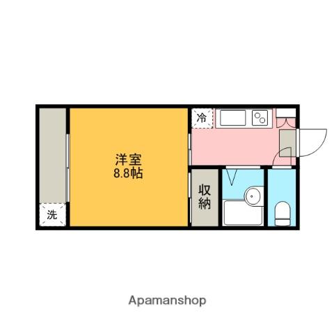 大歳コーポ(1K/1階)の間取り写真