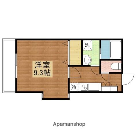 ビラージュ鴻の巣Ⅰ(1K/5階)の間取り写真
