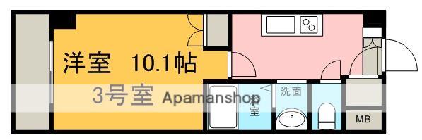 東広島SEA PLACE(1K/7階)の間取り写真