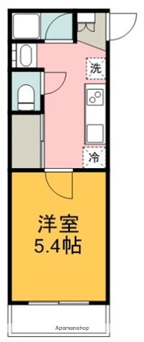 アルソーレ東広島弐番館(1K/2階)の間取り写真