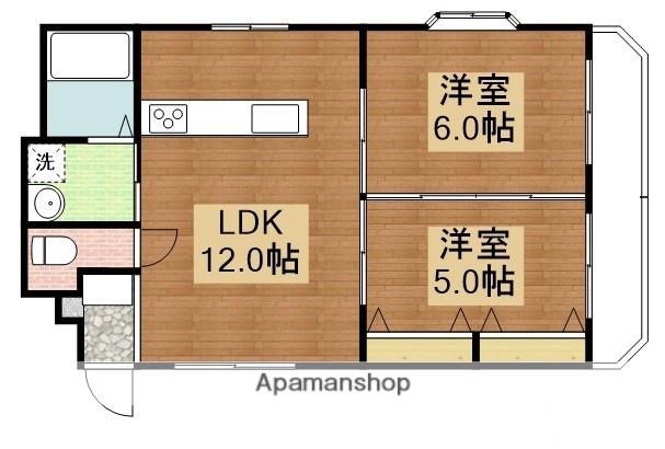 エクセレントハイツ(2LDK/3階)の間取り写真