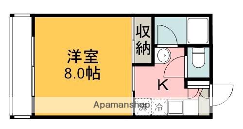 アビリオ西条中央(1K/4階)の間取り写真