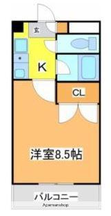 プロスパー(1K/1階)の間取り写真