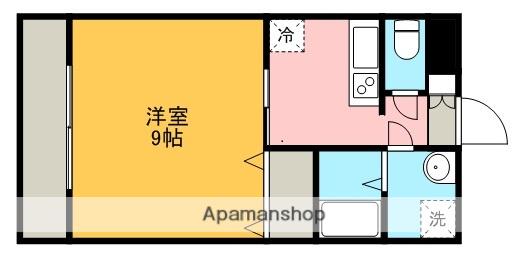 マサモトマンション2(1K/2階)の間取り写真