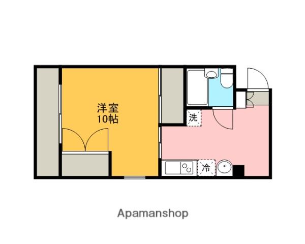 グランデA(1DK/2階)の間取り写真