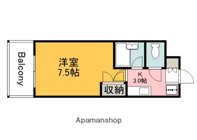 HORNET21(1K/2階)の間取り写真
