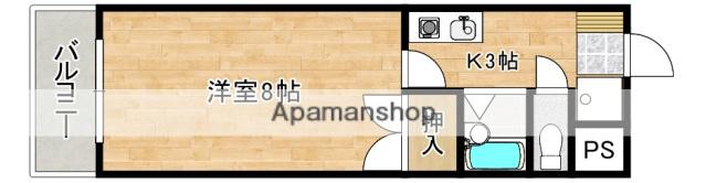 K&Kビルド B棟(1K/2階)の間取り写真