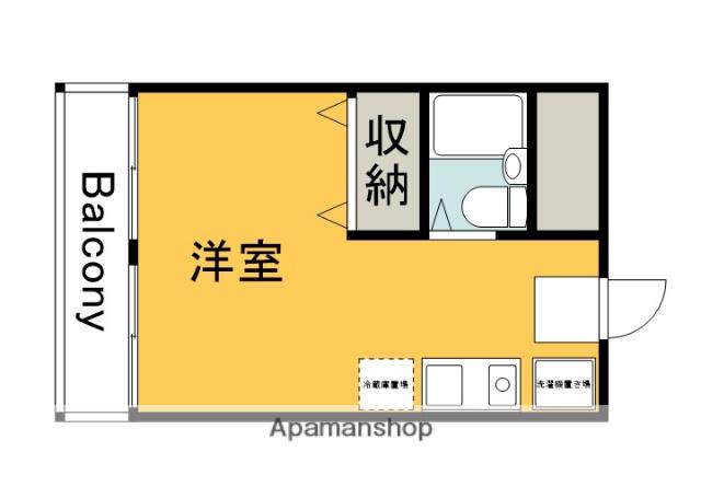 リバーコートA(ワンルーム/6階)の間取り写真