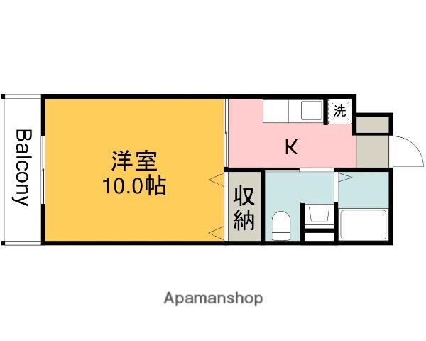 JRBハイツ矢野Ⅱ(1K/3階)の間取り写真