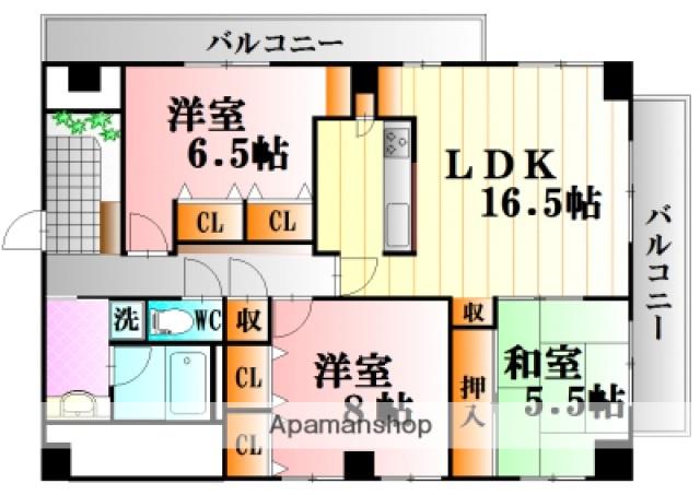 大和トラスト第5中山ビル(3LDK/4階)の間取り写真