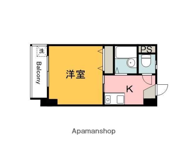 ハイムN-5(1K/3階)の間取り写真