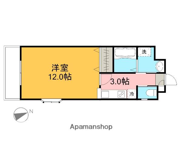 APRECIO大町東(1K/3階)の間取り写真