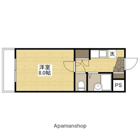 HOPE93(1K/2階)の間取り写真