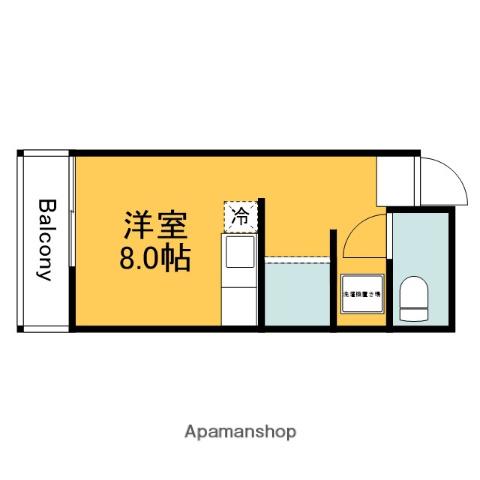 ダリアビル(ワンルーム/1階)の間取り写真