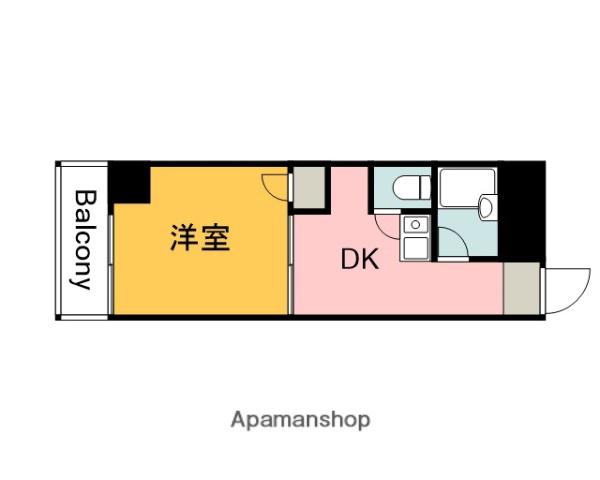 MY LITTLE MAISON(1DK/7階)の間取り写真