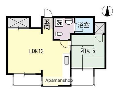 グリーンハイツ多田(1LDK/5階)の間取り写真