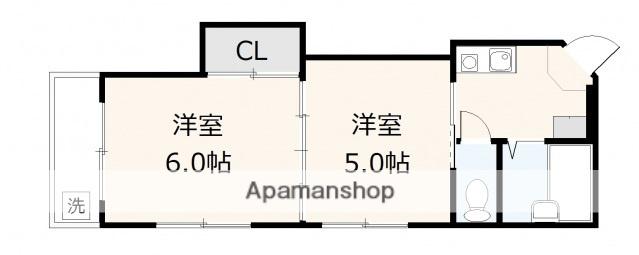 清和京橋(2K/3階)の間取り写真