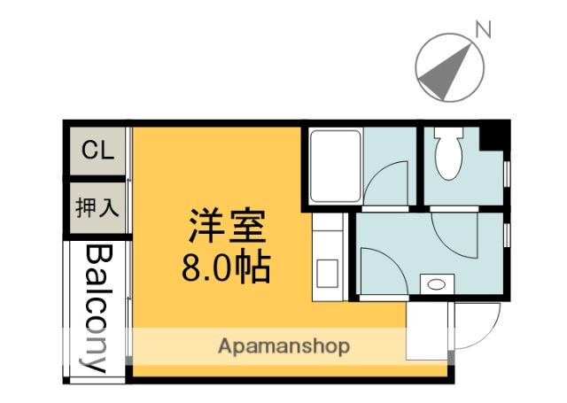 石﨑アパート(ワンルーム/2階)の間取り写真