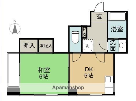 リヴラン(1DK/2階)の間取り写真