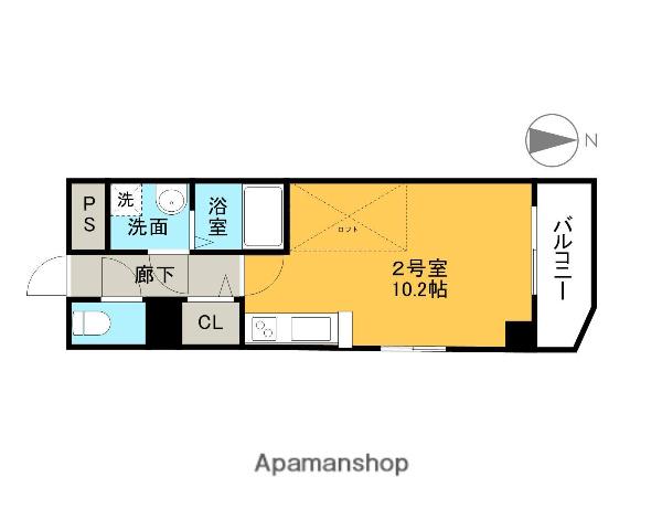 KATAYAMABLDG21(1K/10階)の間取り写真