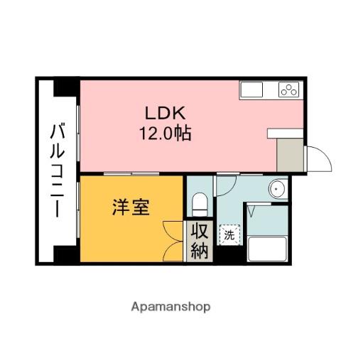 大手町さくらビル(1LDK/3階)の間取り写真