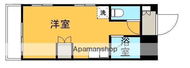 ドゥジェームNISHITAYA(ワンルーム/2階)の間取り写真