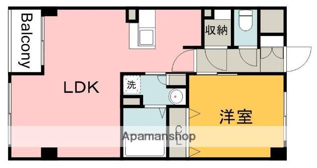 ヴィランス大塚Ⅱ(1LDK/4階)の間取り写真