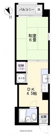 第三正守ビル(1DK/3階)の間取り写真