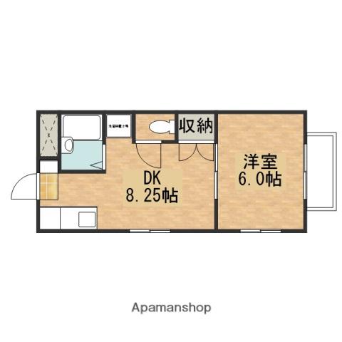 サンシティー洋光1(1LDK/2階)の間取り写真