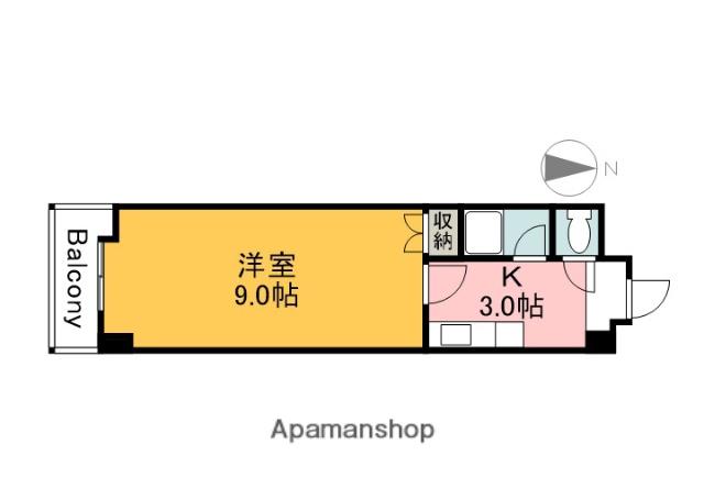 RESIDENCE西宮(1K/6階)の間取り写真