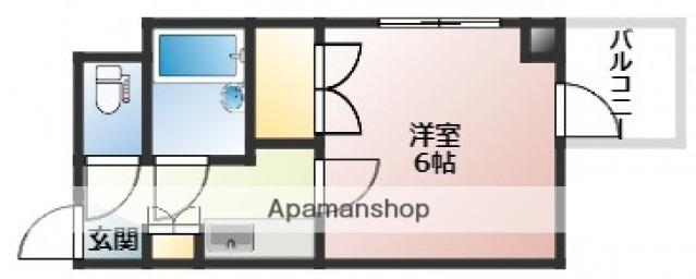 メルヴェイユ大州(1K/2階)の間取り写真